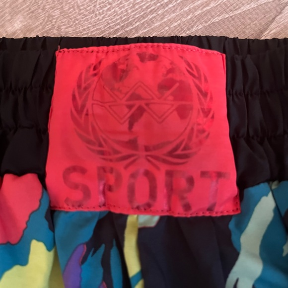 Without Walls 80s-Print Athletic Shorts - Picture 3 of 4